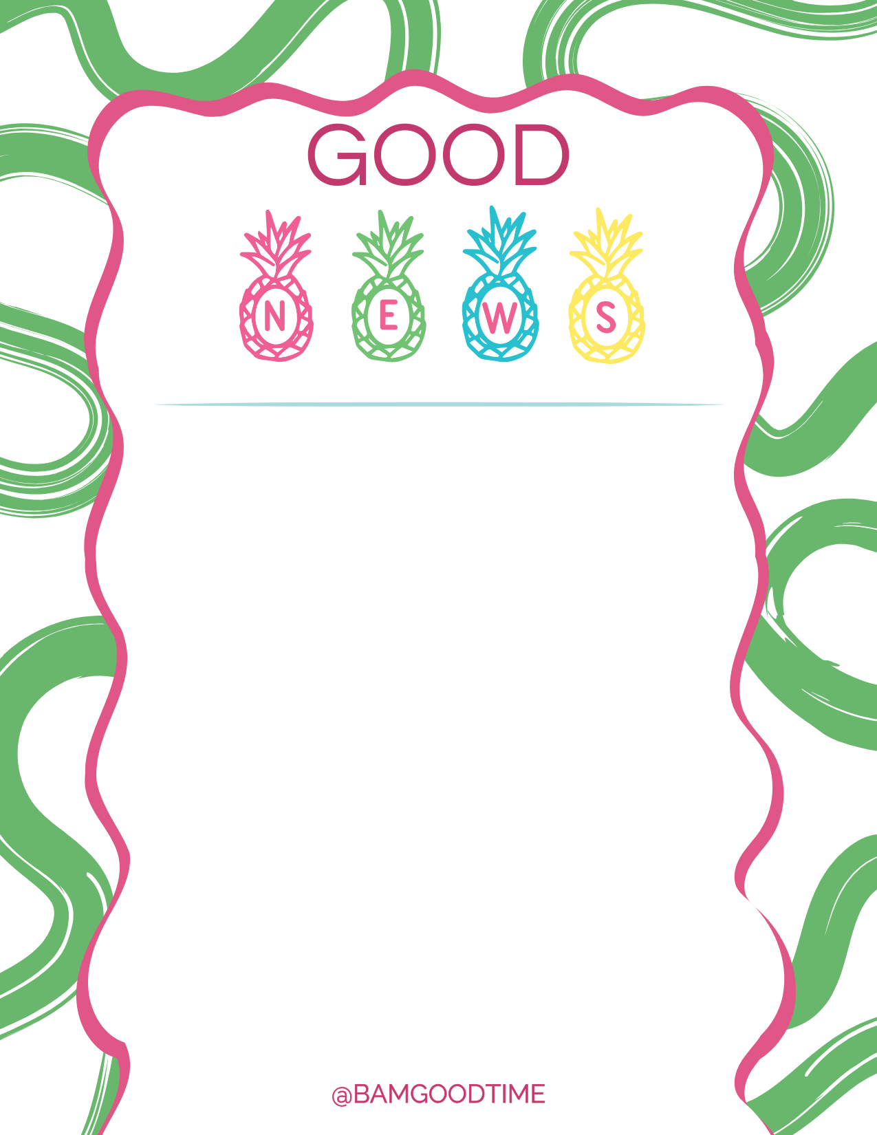 BAM GOOD TIME NOTEPAD