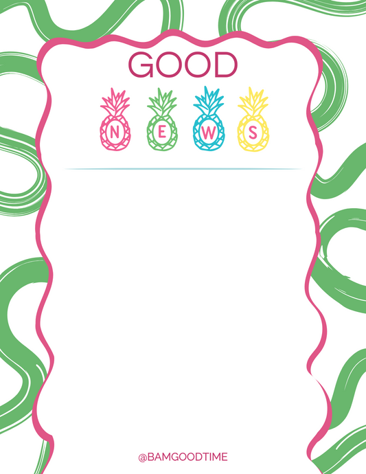 BAM GOOD TIME NOTEPAD