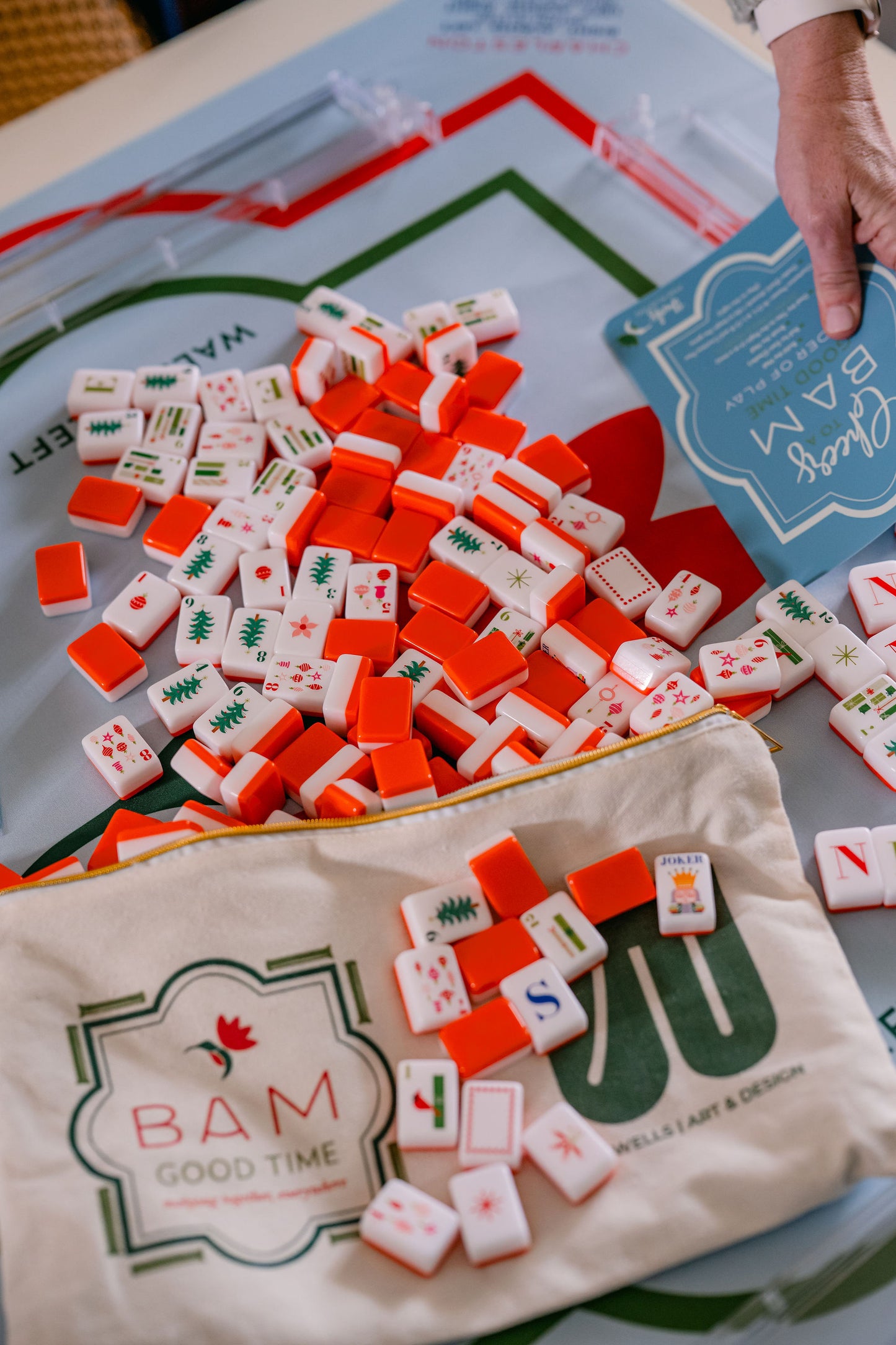 Merry & Bright Tiles & Mat Set (Presale Shipping in about 2 weeks)